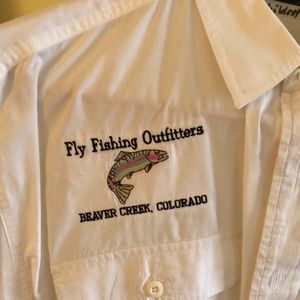 Men’s Orvis Botton down guide shirt, size L